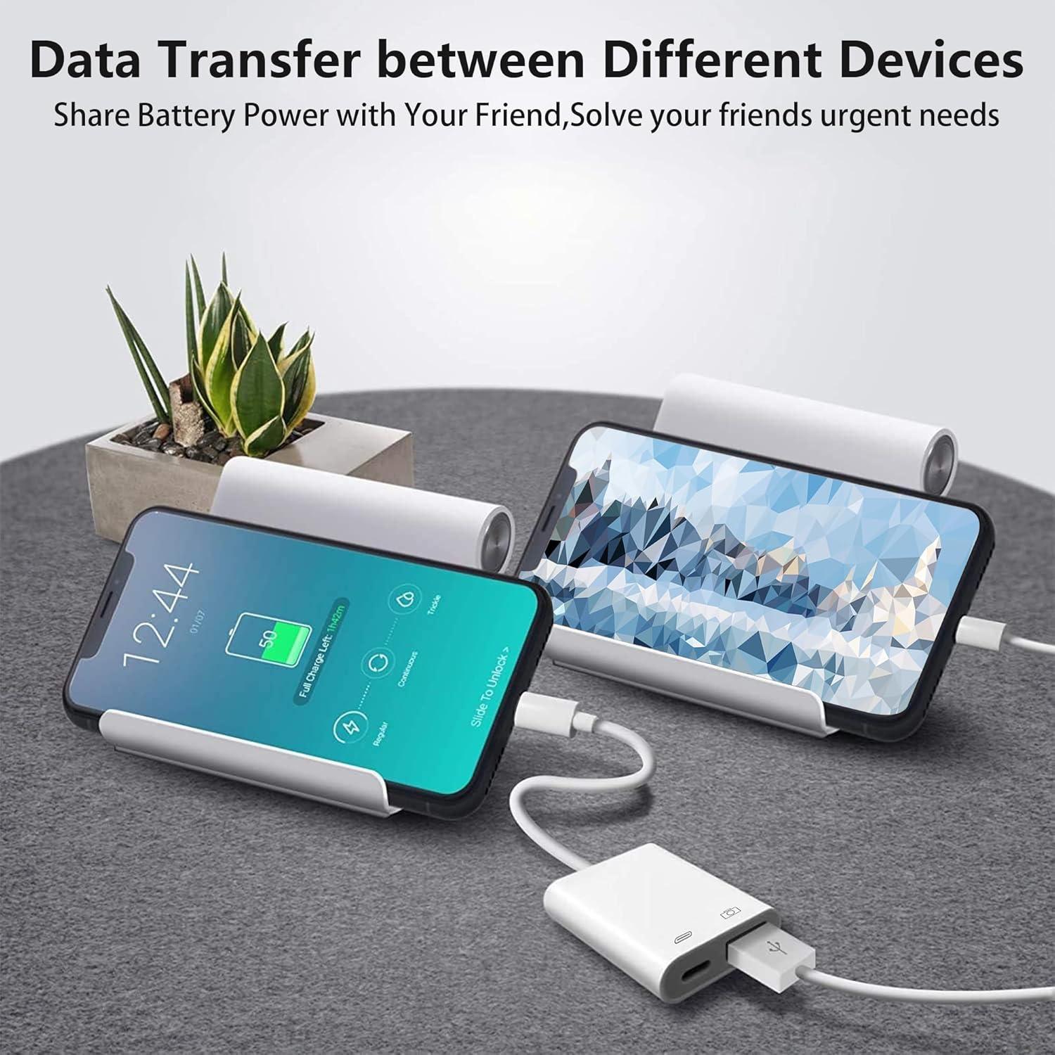 Adaptador de Cámara Lightning a USB RICHUPON con Carga Rápida