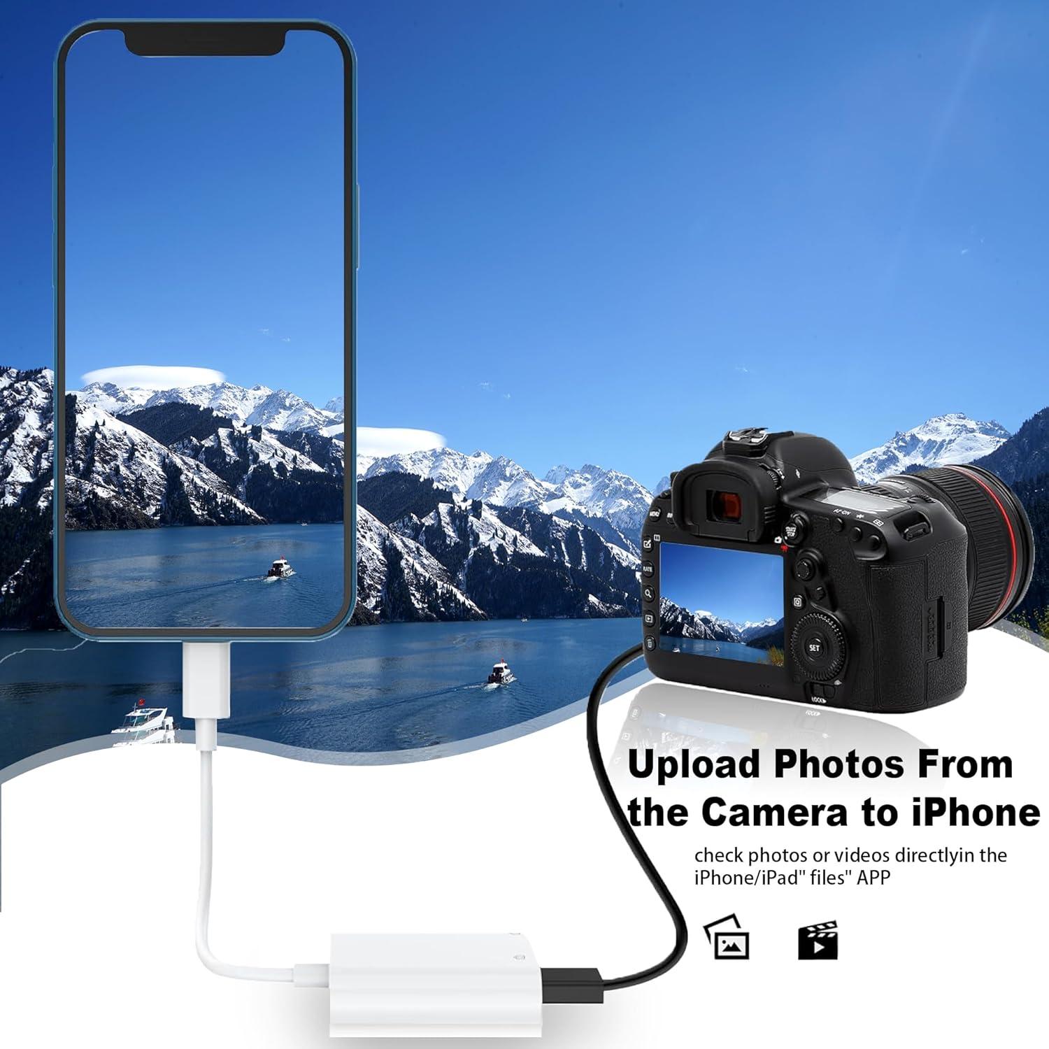 Adaptador de Cámara Lightning a USB RICHUPON con Carga Rápida