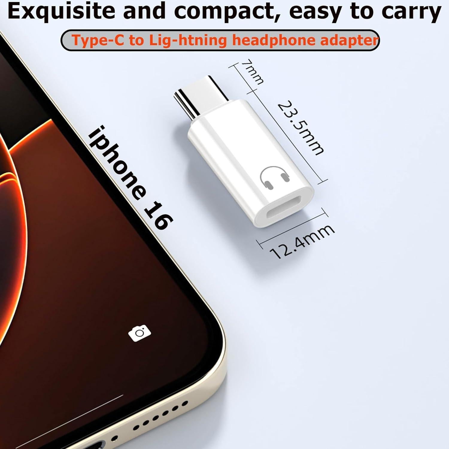 Adaptador de audio USB C a Lightning Shenzhenshiyoulanteerkeji - 18g