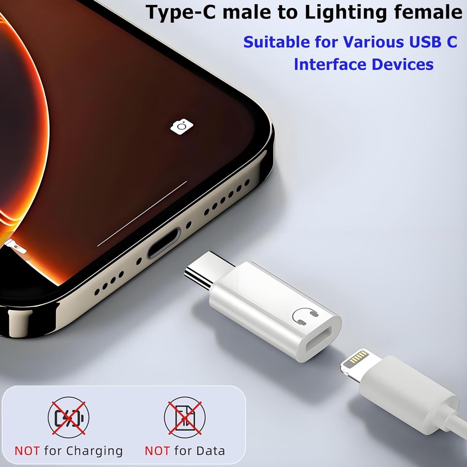 Adaptador de audio USB C a Lightning Shenzhenshiyoulanteerkeji - 18g