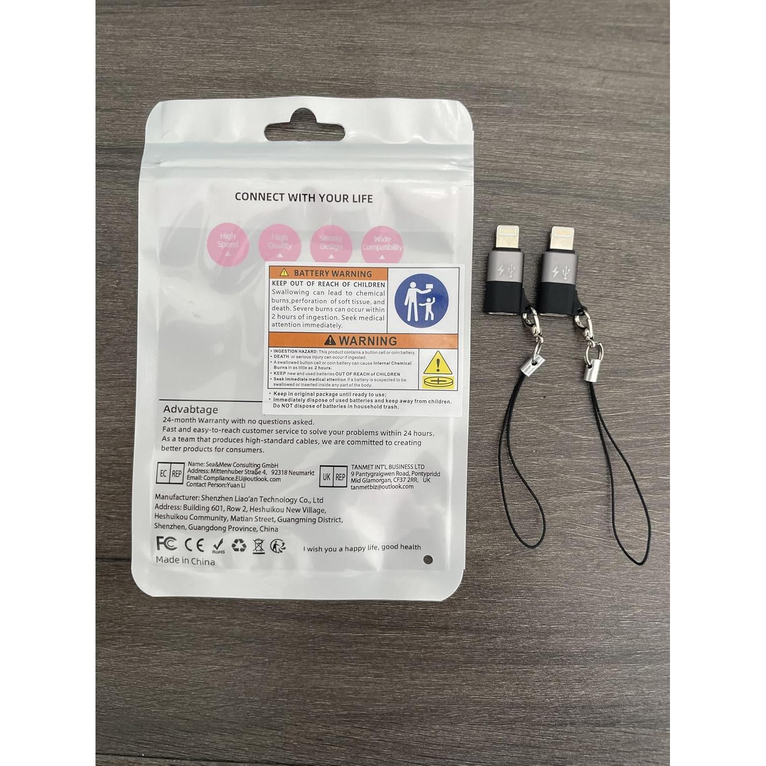 Adaptador USB C a Lightning Liaoan - Conexión para Móviles y Tablets