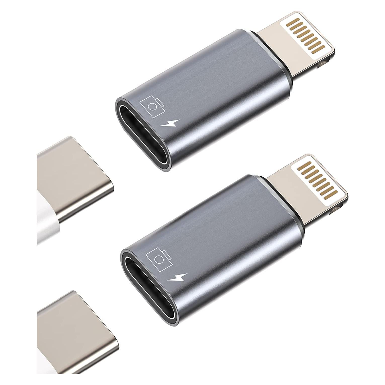 Adaptador OTG USB-C a Lightning WASRUYI 2Pack Carga y Sincronización