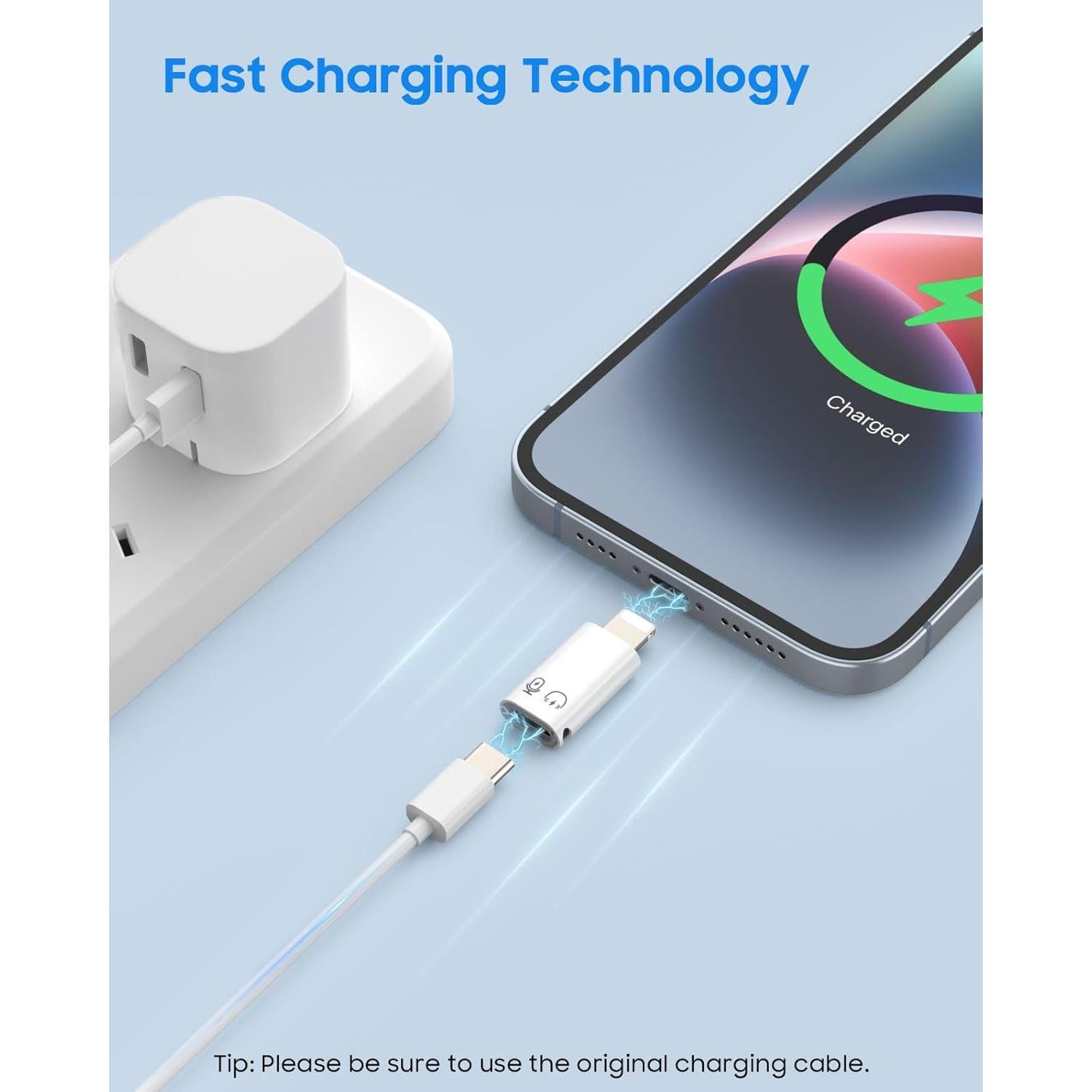 Adaptador de Audio MoKo USB C a Lightning para iPhone y iPad