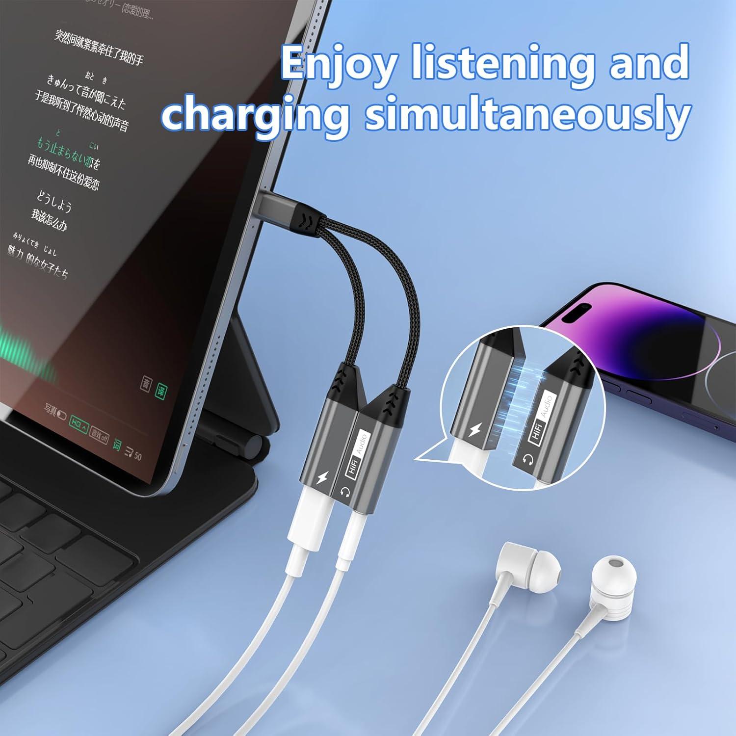 Adaptador 2 en 1 Lightning a Jack 3.5mm MFi para iPhone