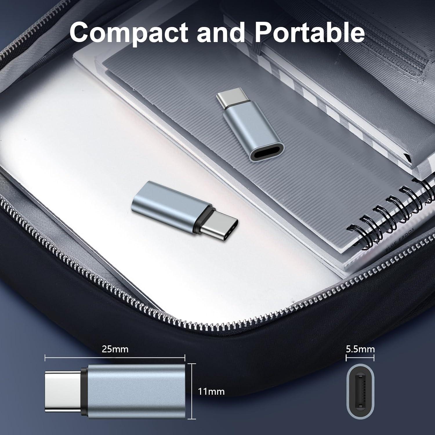 Paquete de 3 Adaptadores Lightning a USB-C Dongguan - Carga Rápida