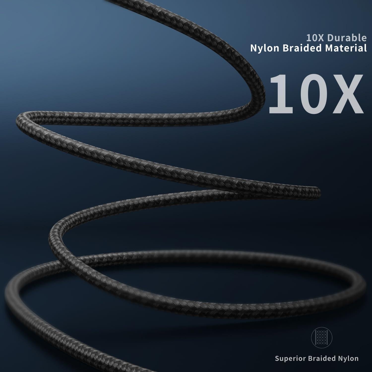 Cable USB C a Lightning 10 pies 90 grados MFi - Paquete de 3