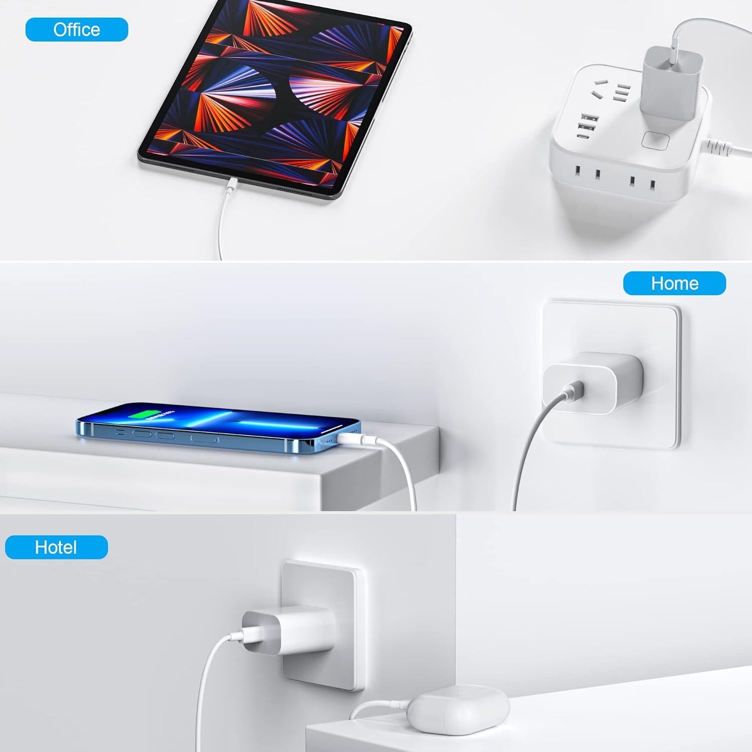 Cargador Rápido USB-C 20W 2Pack BSTOEM para iPhone 16/15/14