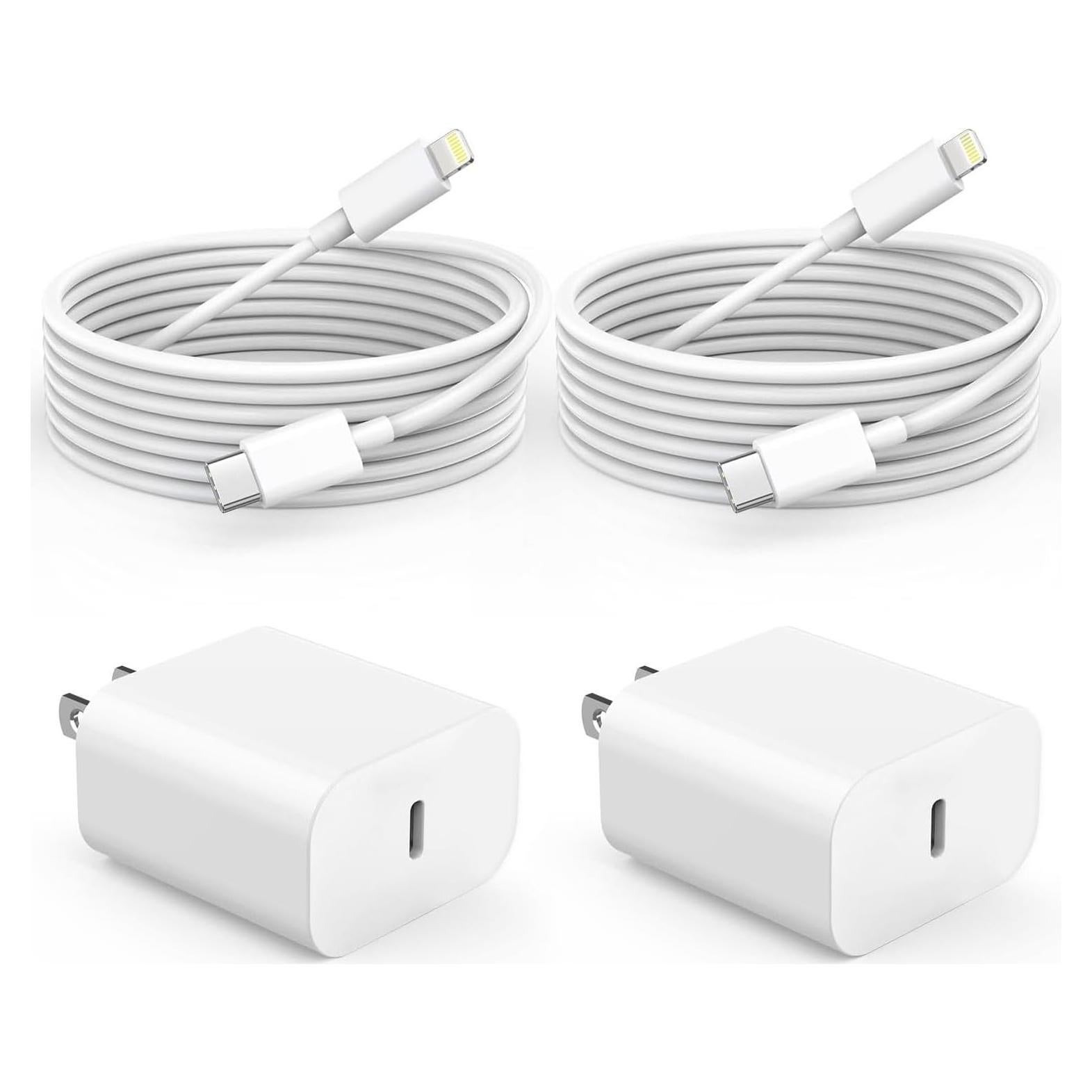 Cargador Rápido 20W USB-C con Cable Lightning 6 pies - iPhone