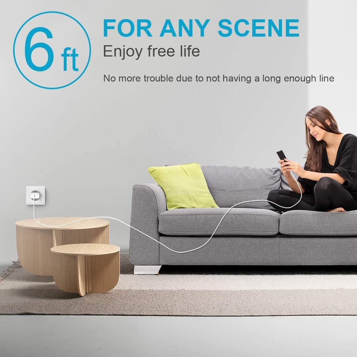 Cargador Rápido 20W USB-C con Cable Lightning 6 pies - iPhone