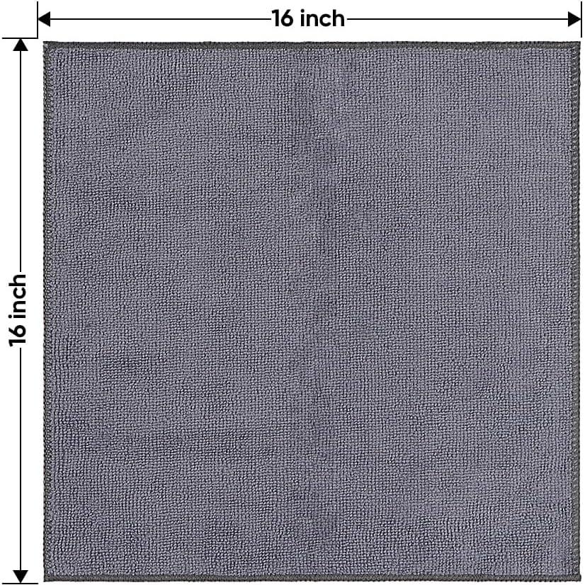 Paños de Microfibra HOMEXCEL 12 Unidades 40x40 cm Gris