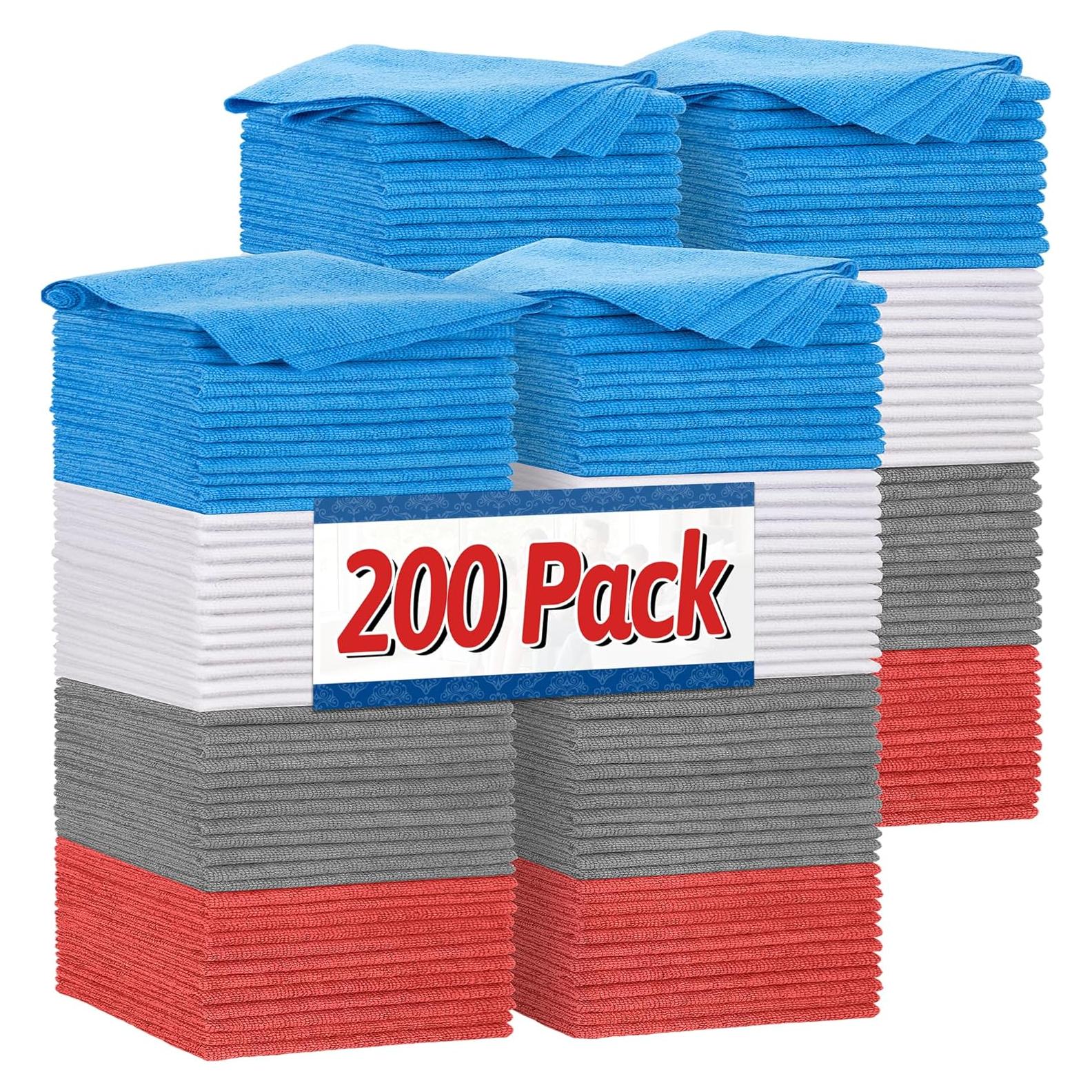 Toallas de Microfibra FIXSMITH 200 Unidades 29.2x29.2cm