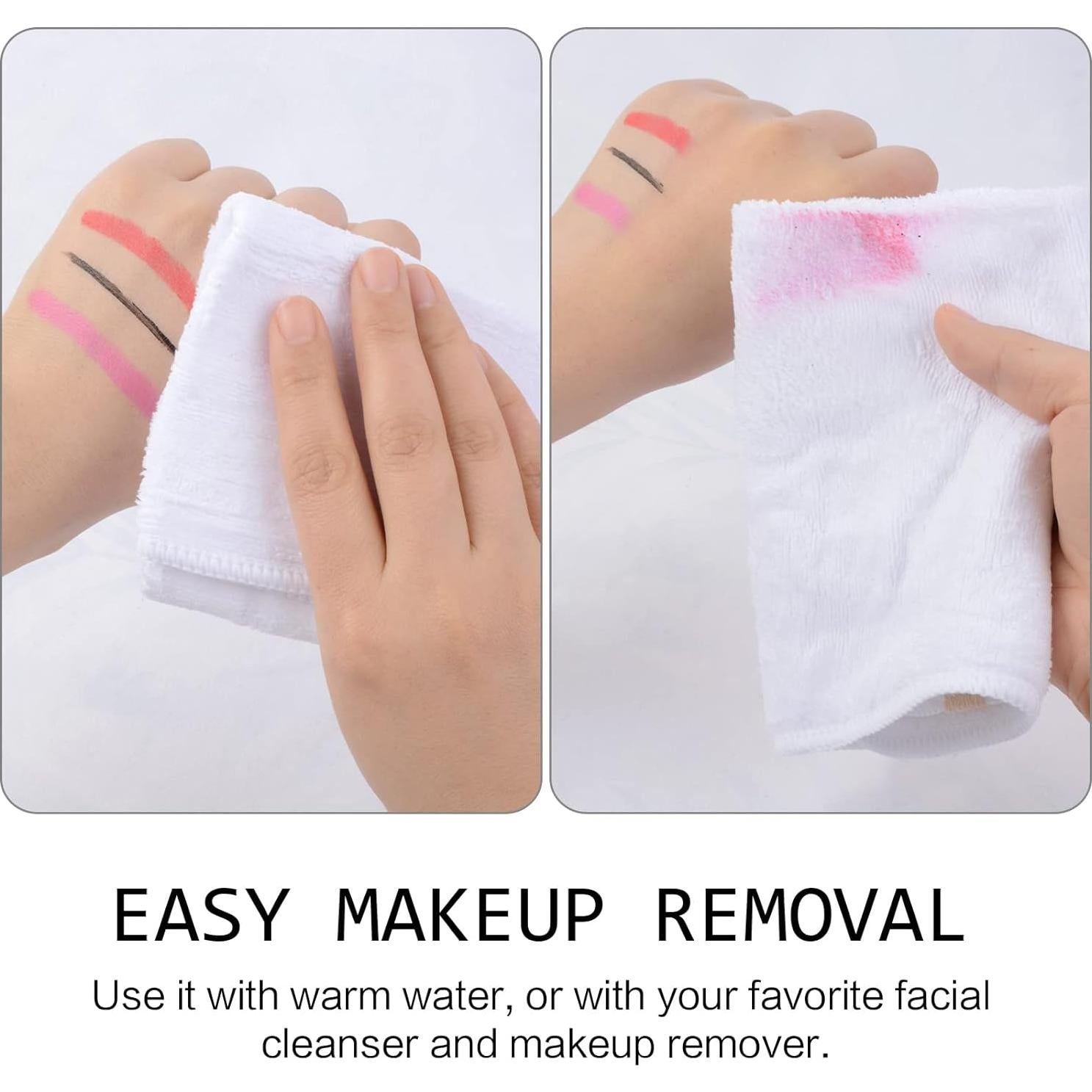 Paños Faciales de Microfibra SINLAND 30x30cm 6 Paquetes Blancos