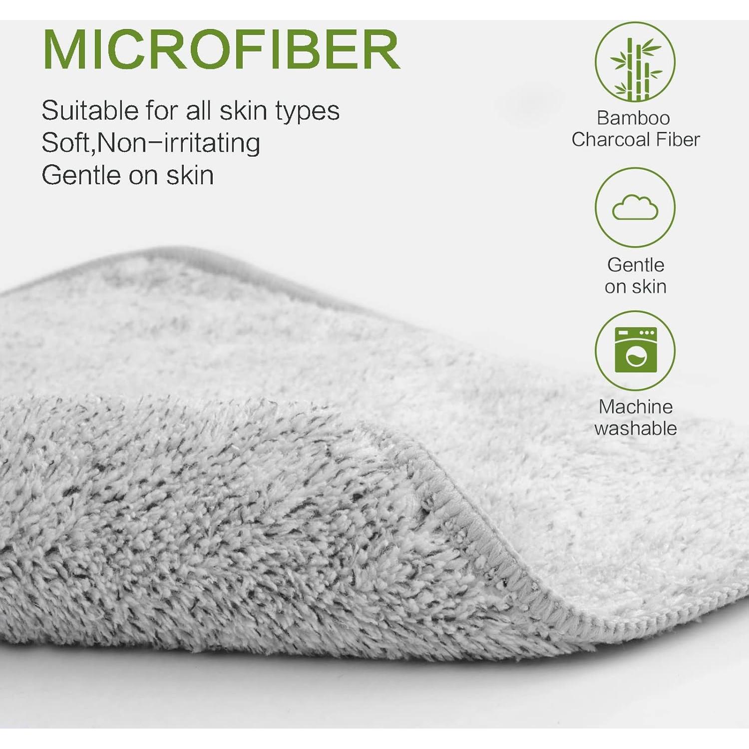 Toallas de Microfibra SINLAND 30x30cm 6 Unidades Gris Suaves