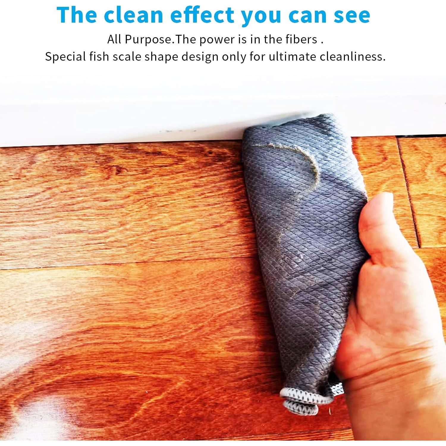 Paquete de 6 Paños de Microfibra VPMURUGA Sin Rayas 40x40 cm