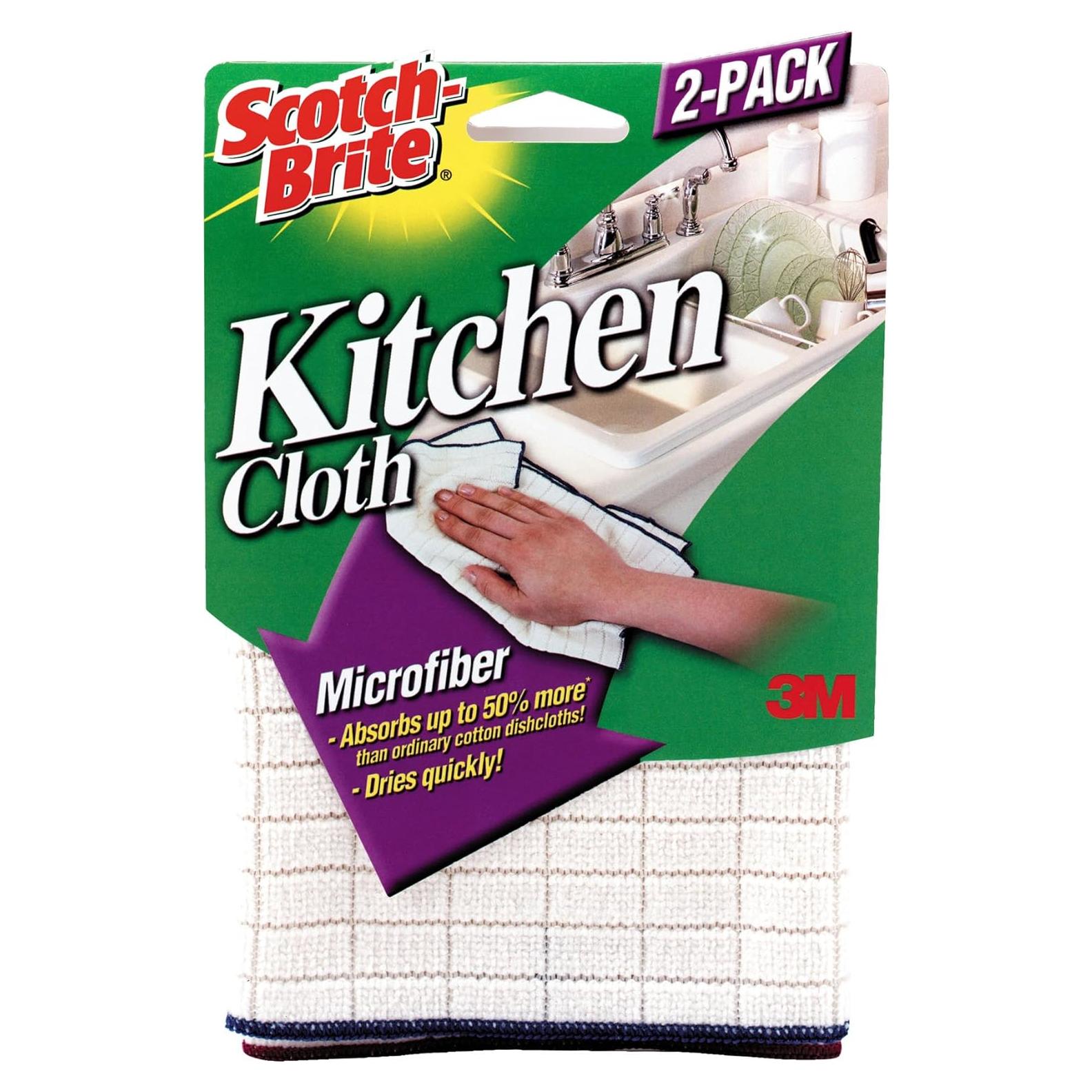 Paño de Microfibra para Cocina Scotch Brite - 2 Unidades 30x32cm