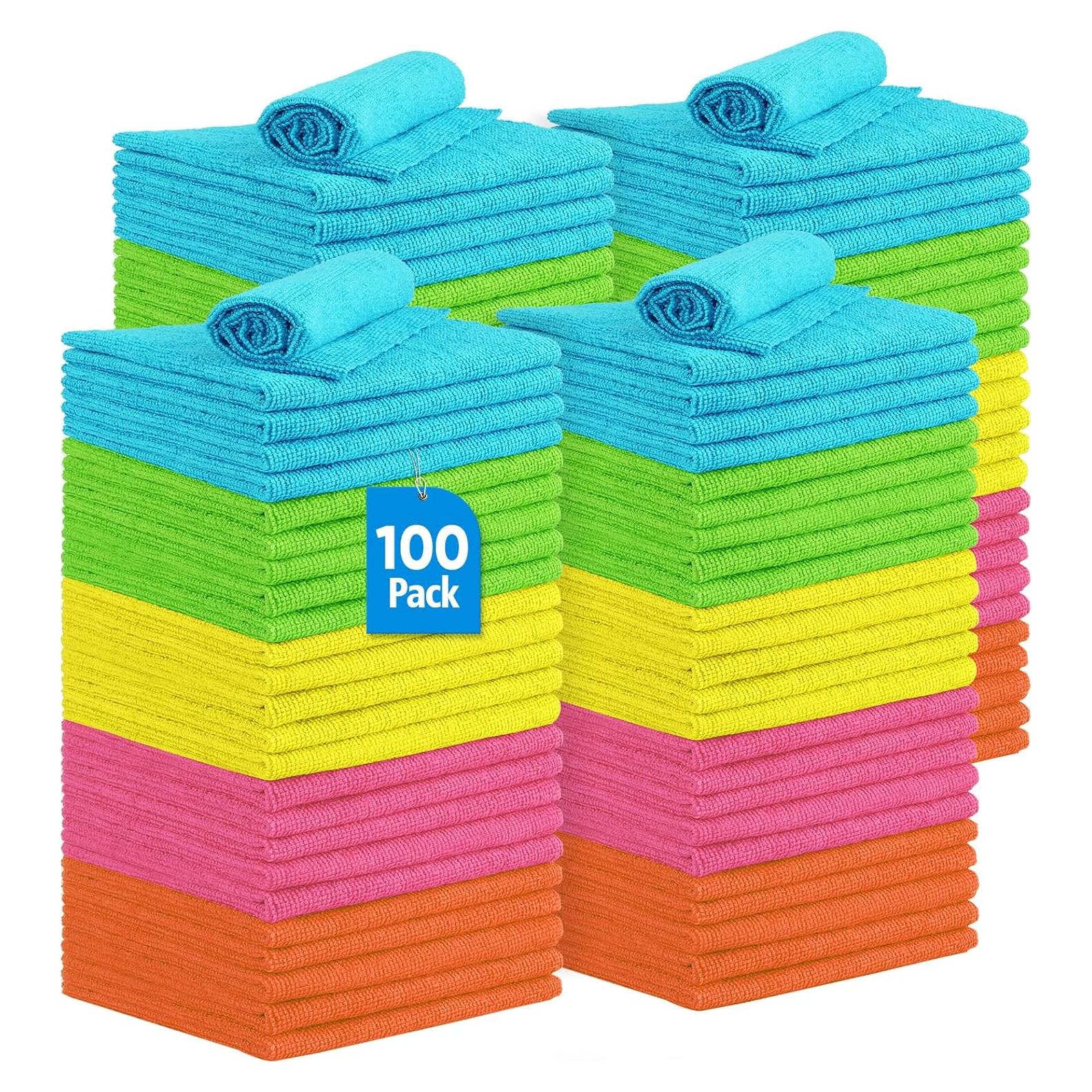 Paño de limpieza de microfibra UNIMADE 100PK 29.2cm multicolor