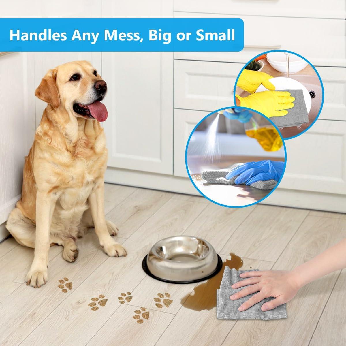 Paquete de 100 Paños de Microfibra GLIMGLINT Gris 28x23cm