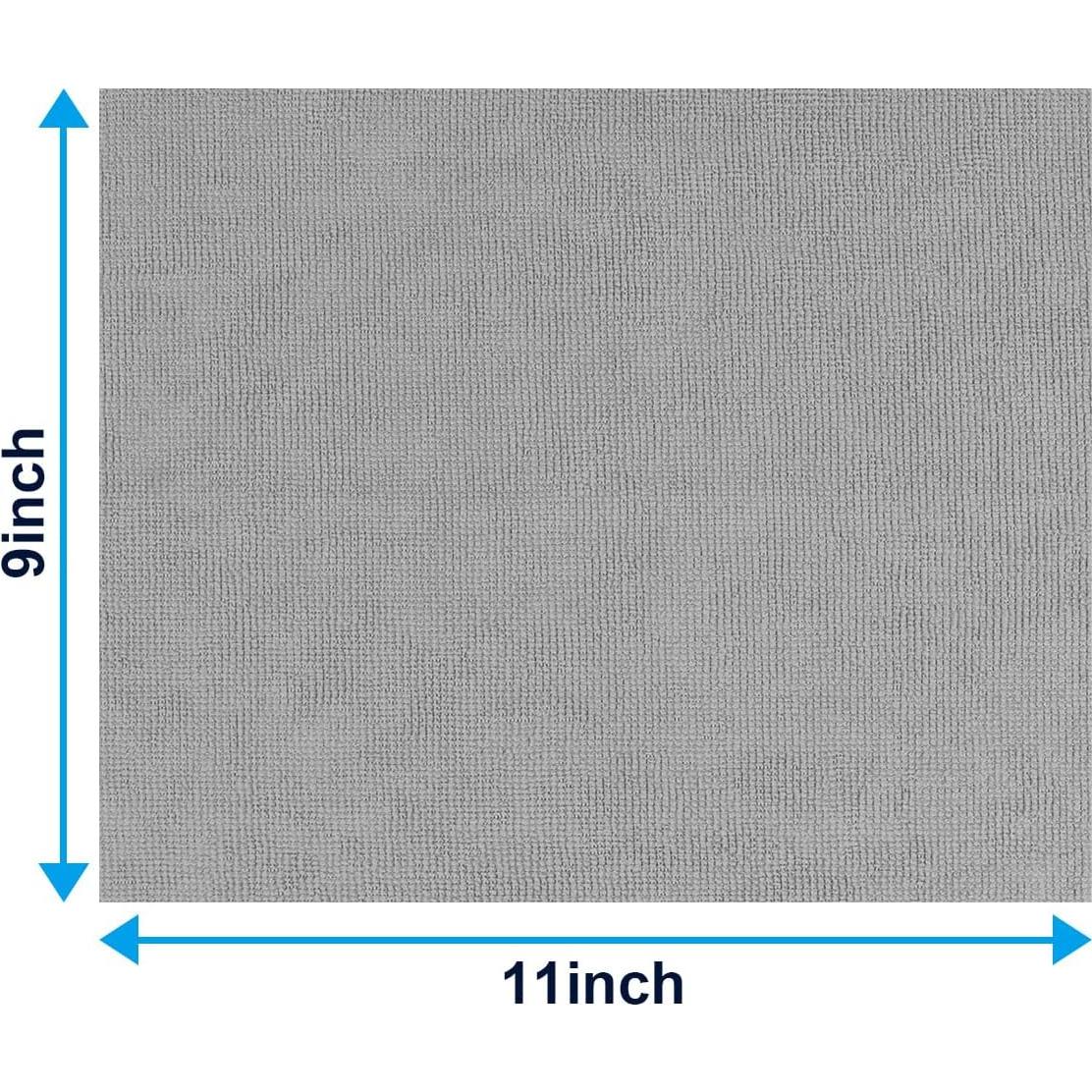 Paquete de 100 Paños de Microfibra GLIMGLINT Gris 28x23cm