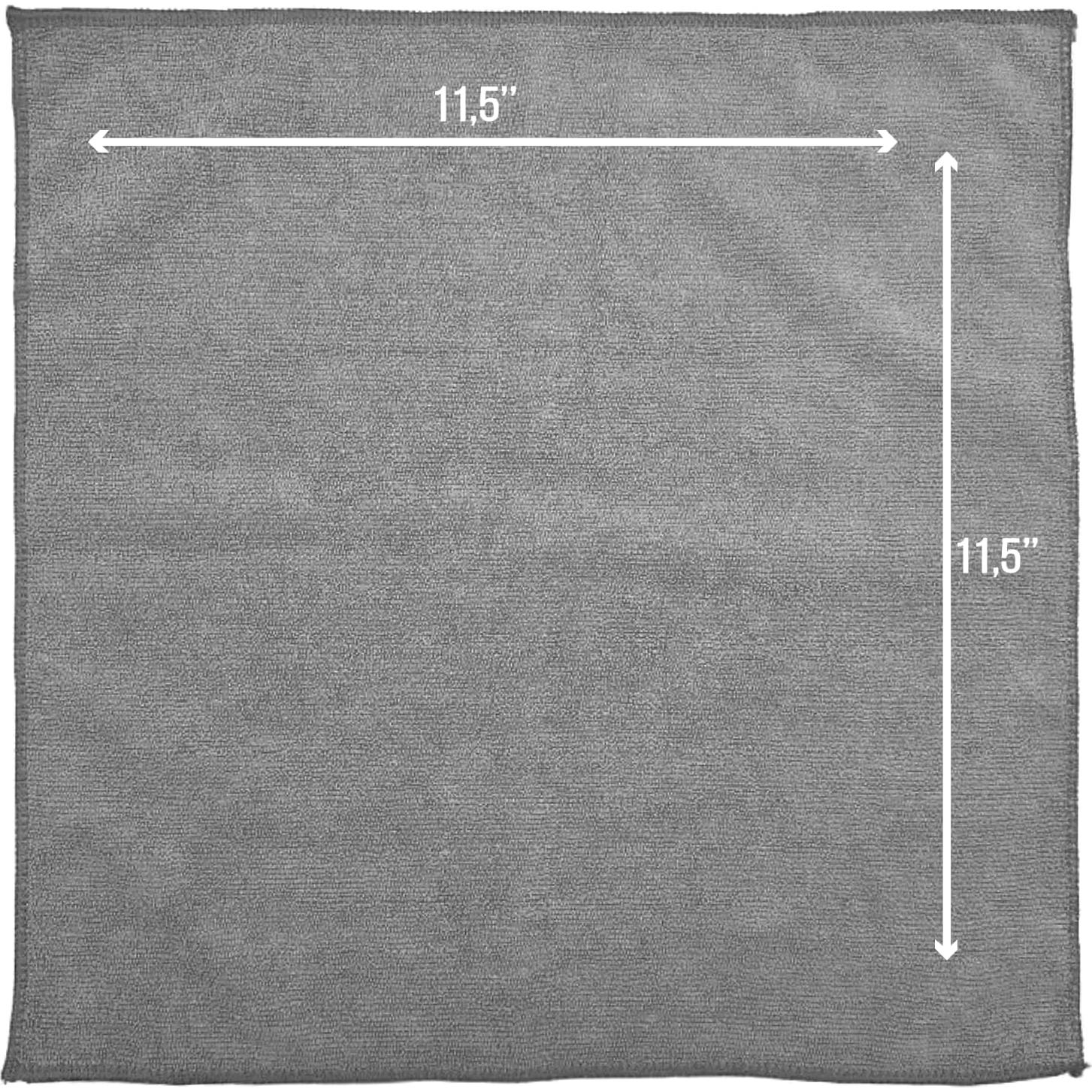 Paño de Microfibra ESTILO DE VIDA VERDE 150 Unidades 29.21x29.21cm Gris