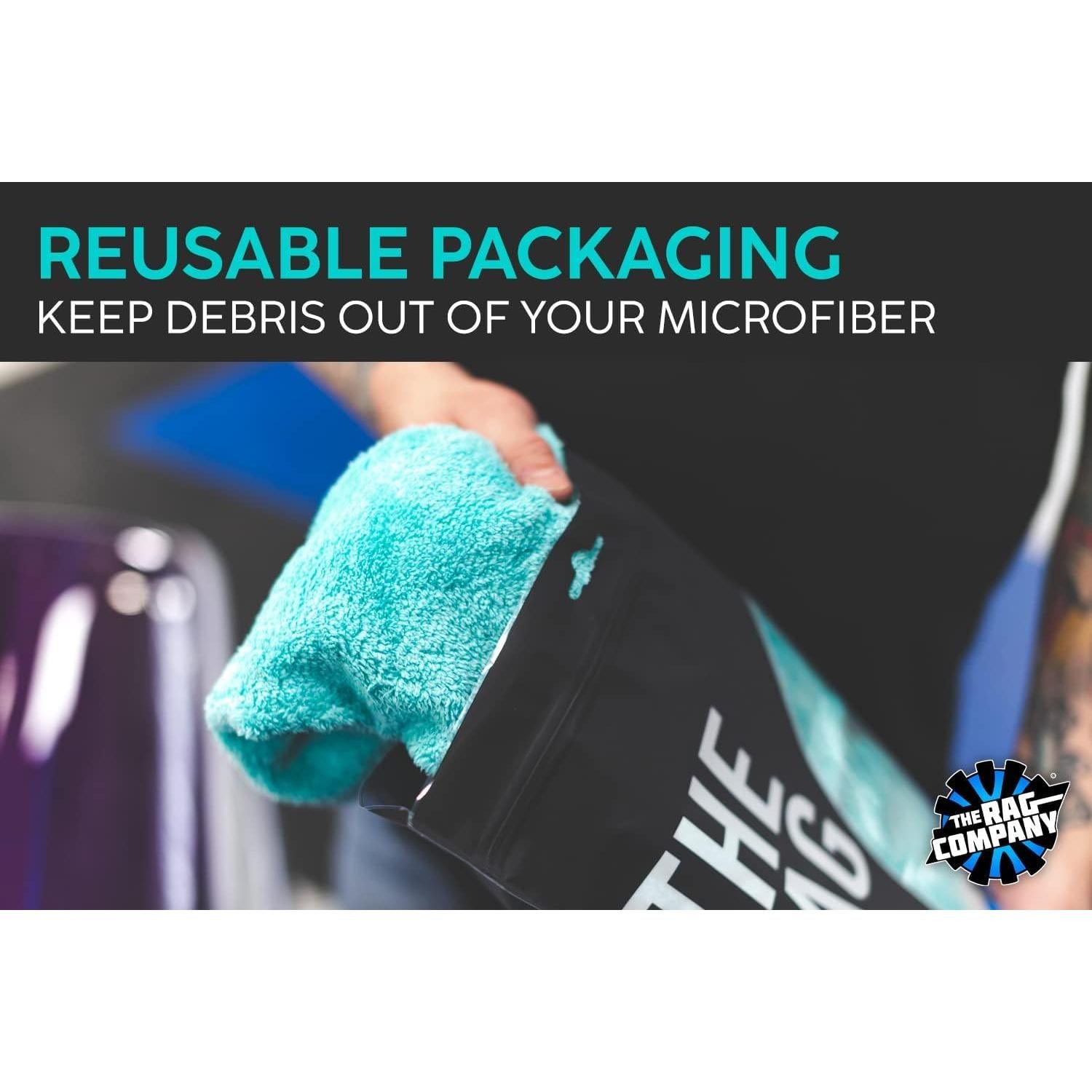 Toallas de Microfibra Edgeless La Compañía de Paños 40x40 cm - Paquete de 6