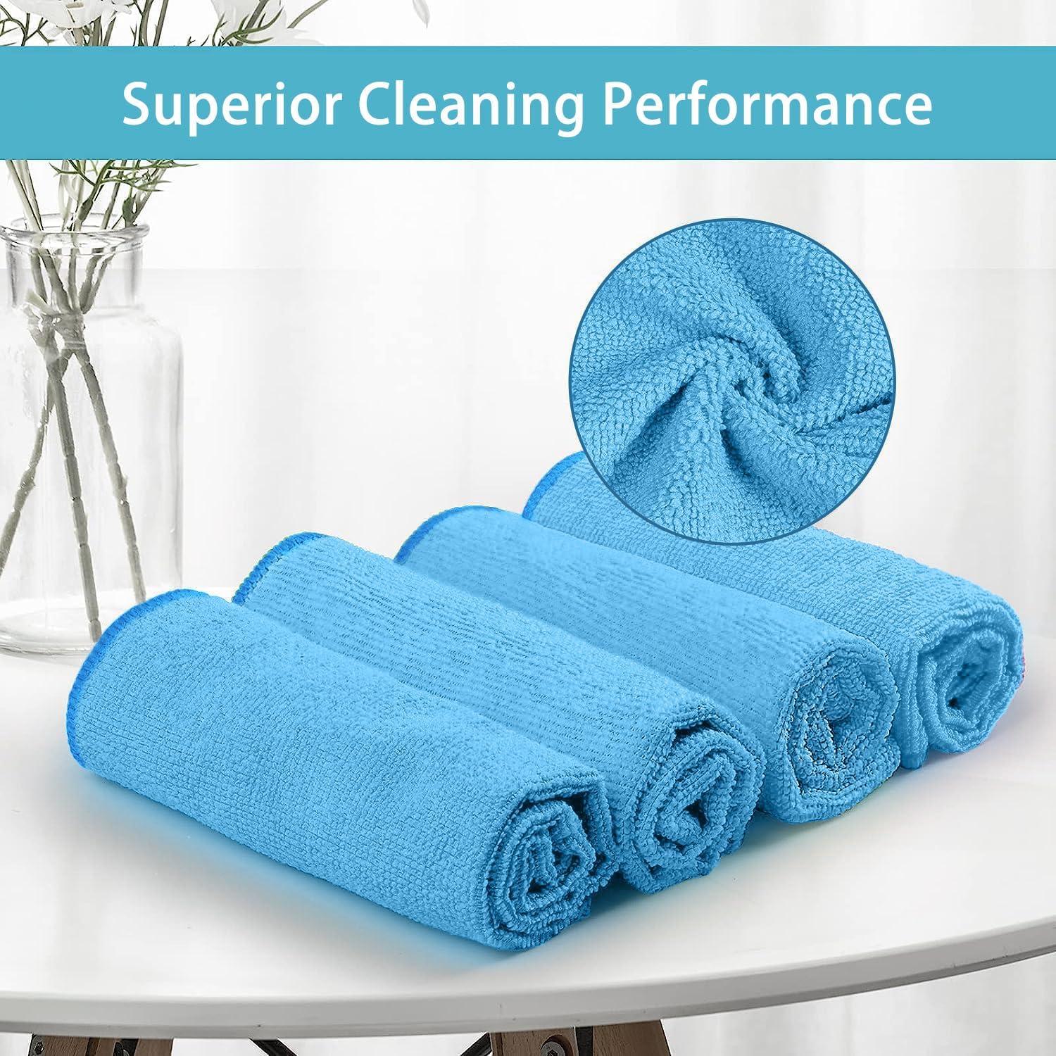 Paño de Microfibra HOMEXCEL Azul 100 Unidades 29.21x29.21cm