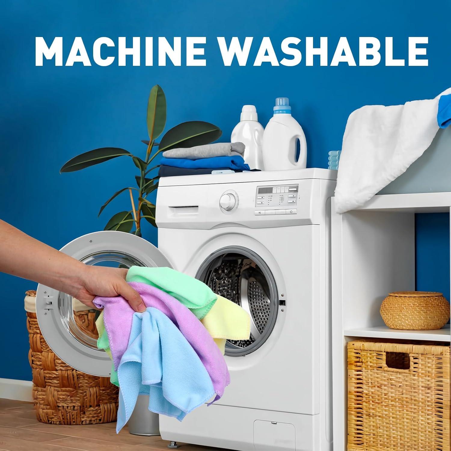 Paquete de 18 Paños de Microfibra TEAWOO 30x30 cm Multiusos