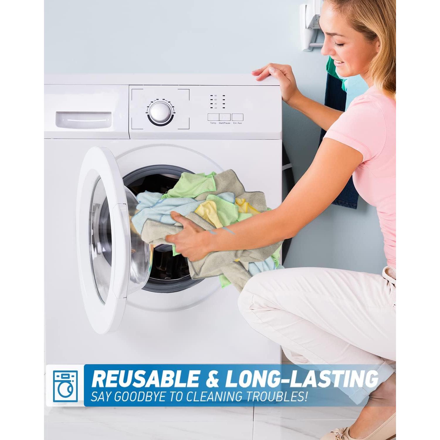 Paño de limpieza de microfibra WEAWE 50 Pcs 33x33 cm Negro