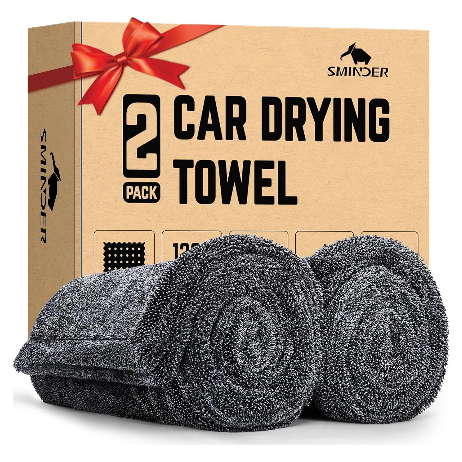 Paquete de 2 Toallas de Microfibra SMINDER 1200 GSM 91x61 cm