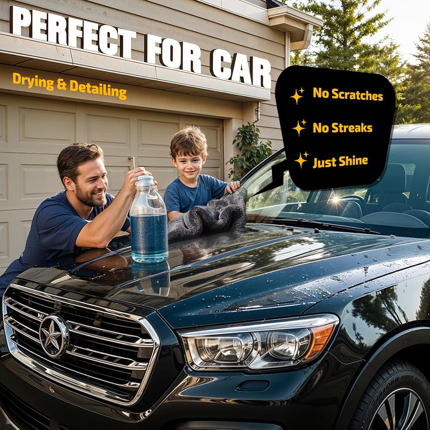 Paquete de 2 Toallas de Microfibra SMINDER 1200 GSM 91x61 cm