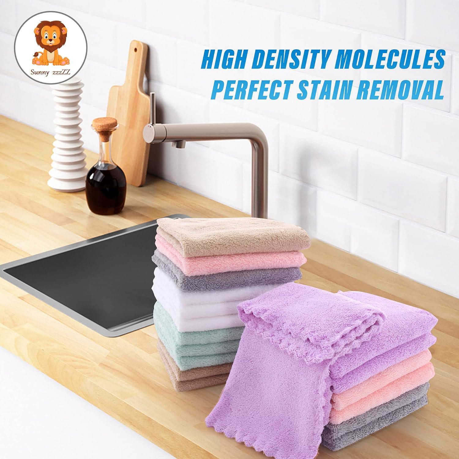 Paquete de 18 Paños de Microfibra Sunny zzzZZ 25.4 cm - Reutilizables