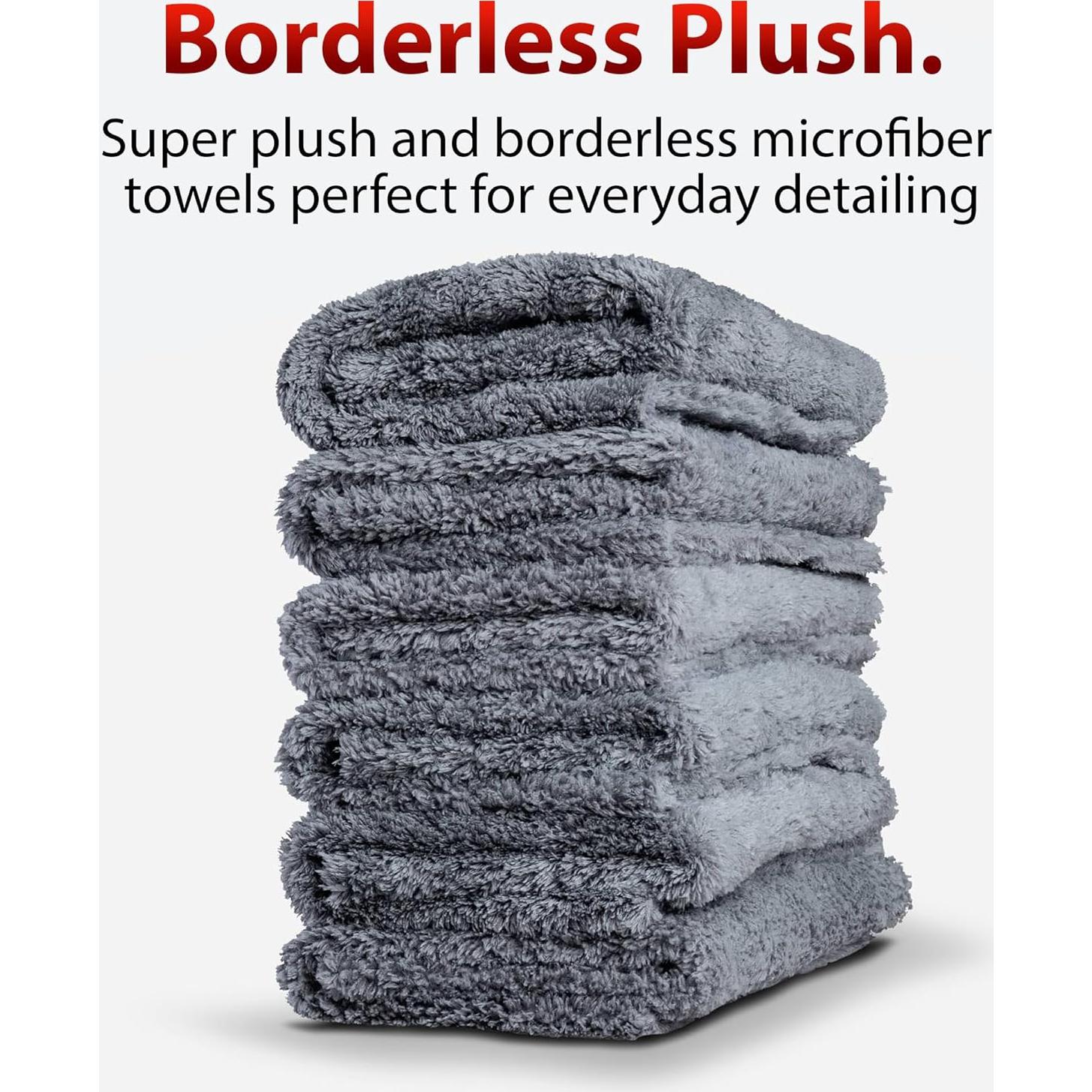 Toalla de Microfibra Gris Adam's Polishes 6 Unidades 40.64x40.64cm