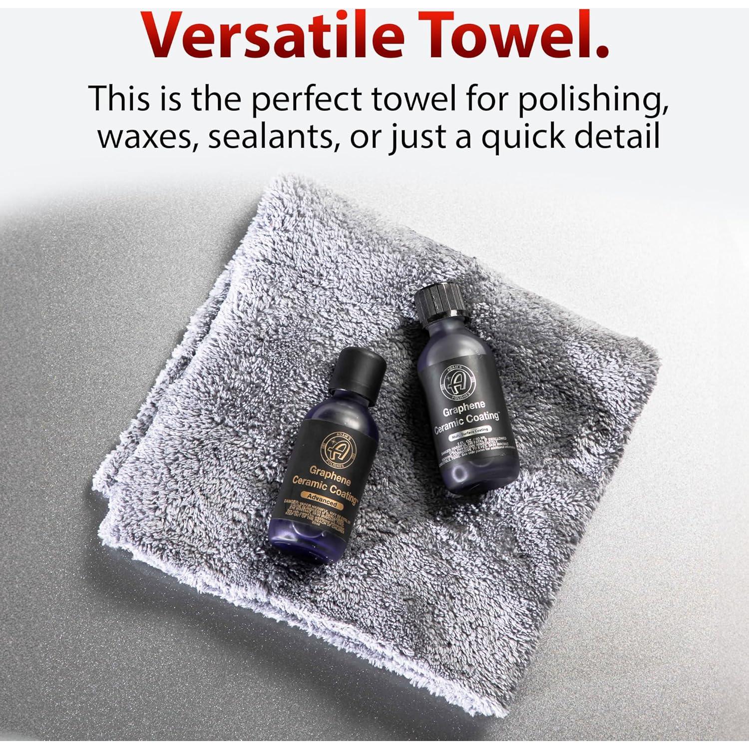 Toalla de Microfibra Gris Adam's Polishes 6 Unidades 40.64x40.64cm