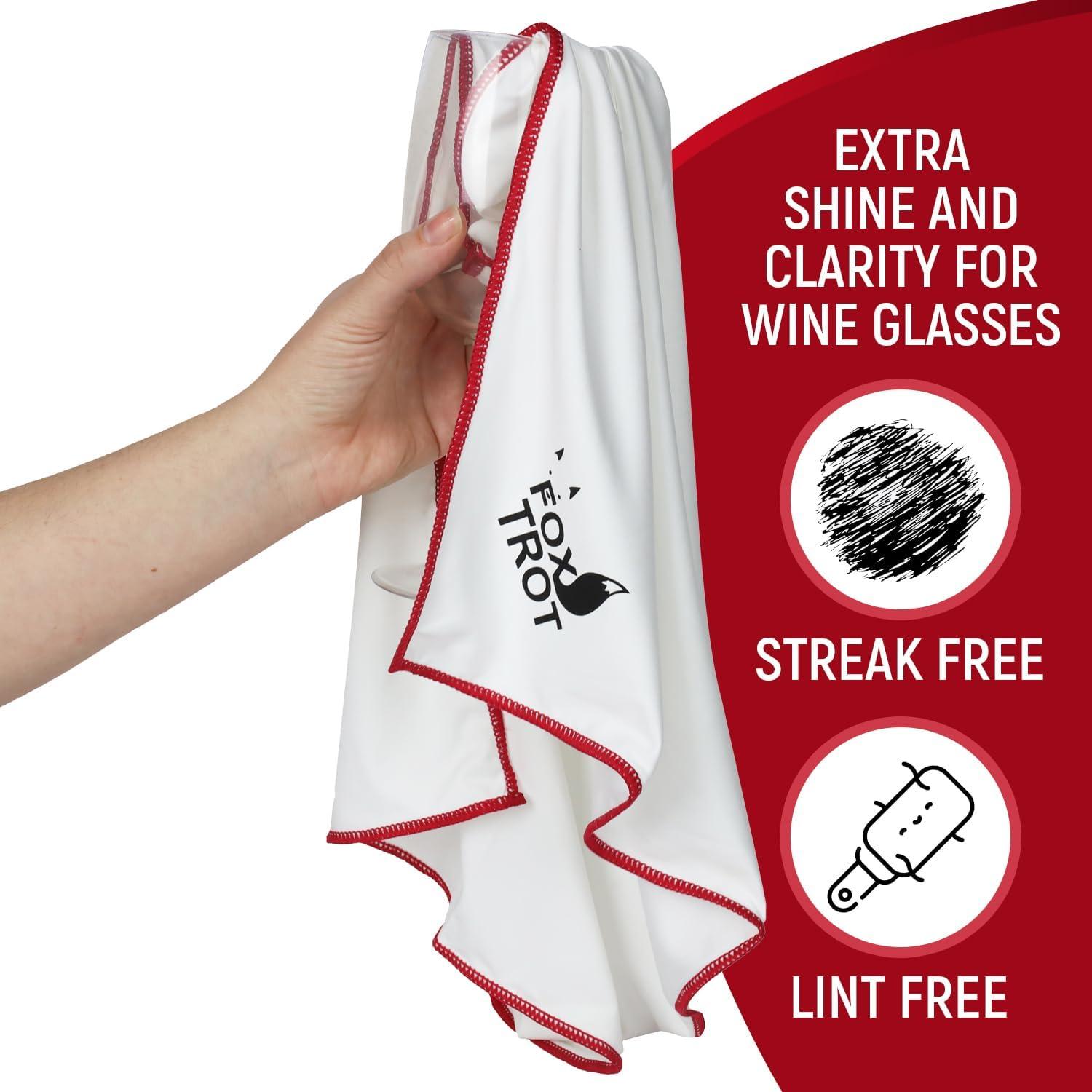 Paquete de 2 Paños de Pulido Microfibra Fox Trot Blanco Gris