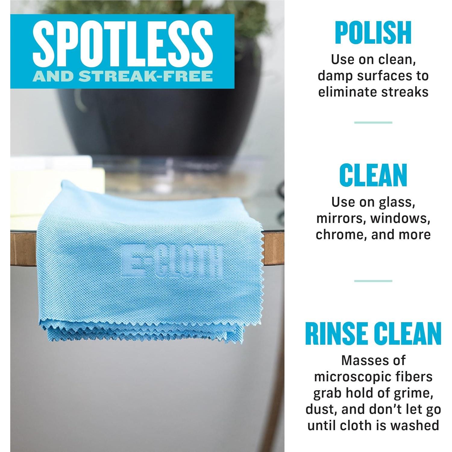 Paños de limpieza de microfibra E-Cloth - Paquete de 4