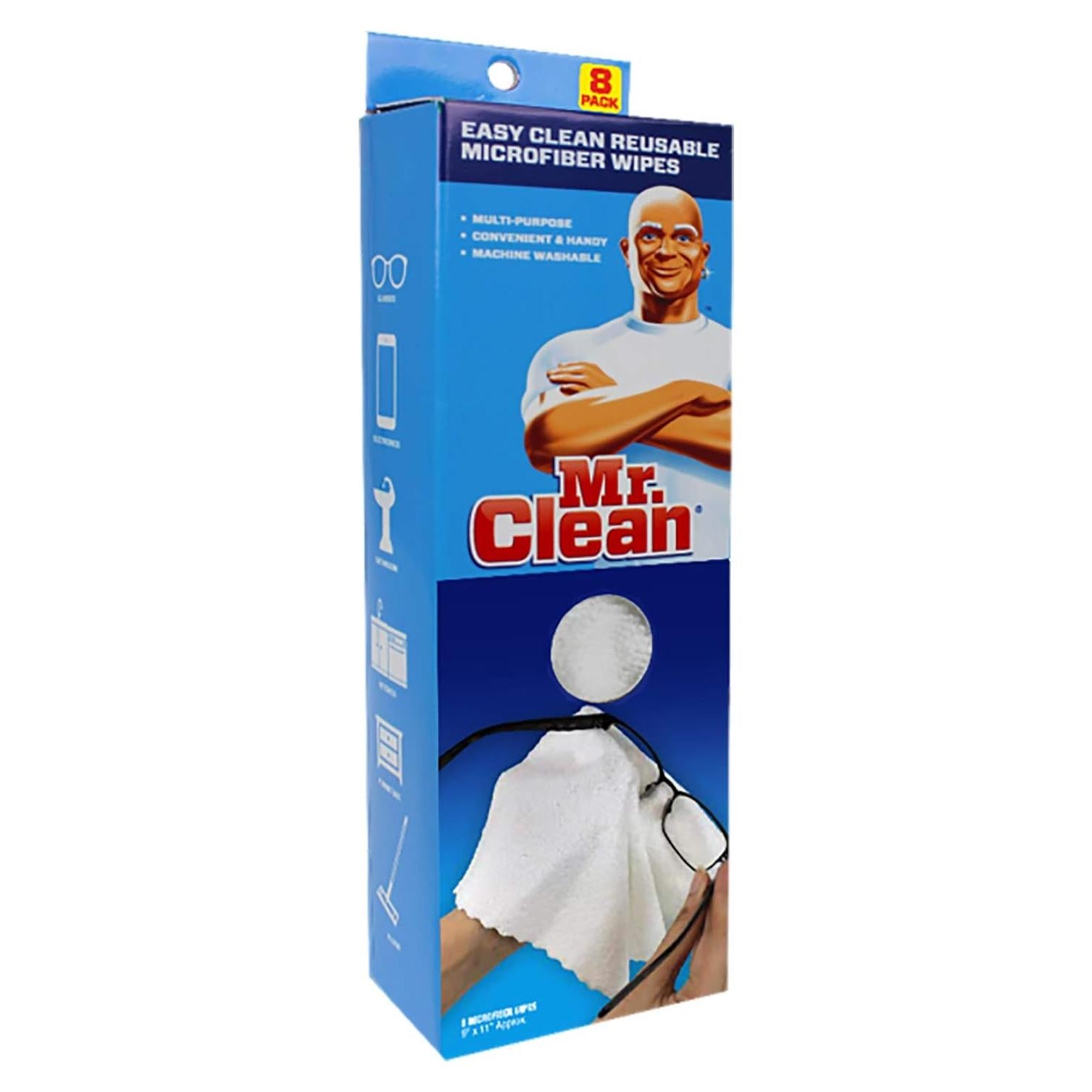 Paños de Microfibra Reutilizables Mr. Clean 8 Unidades