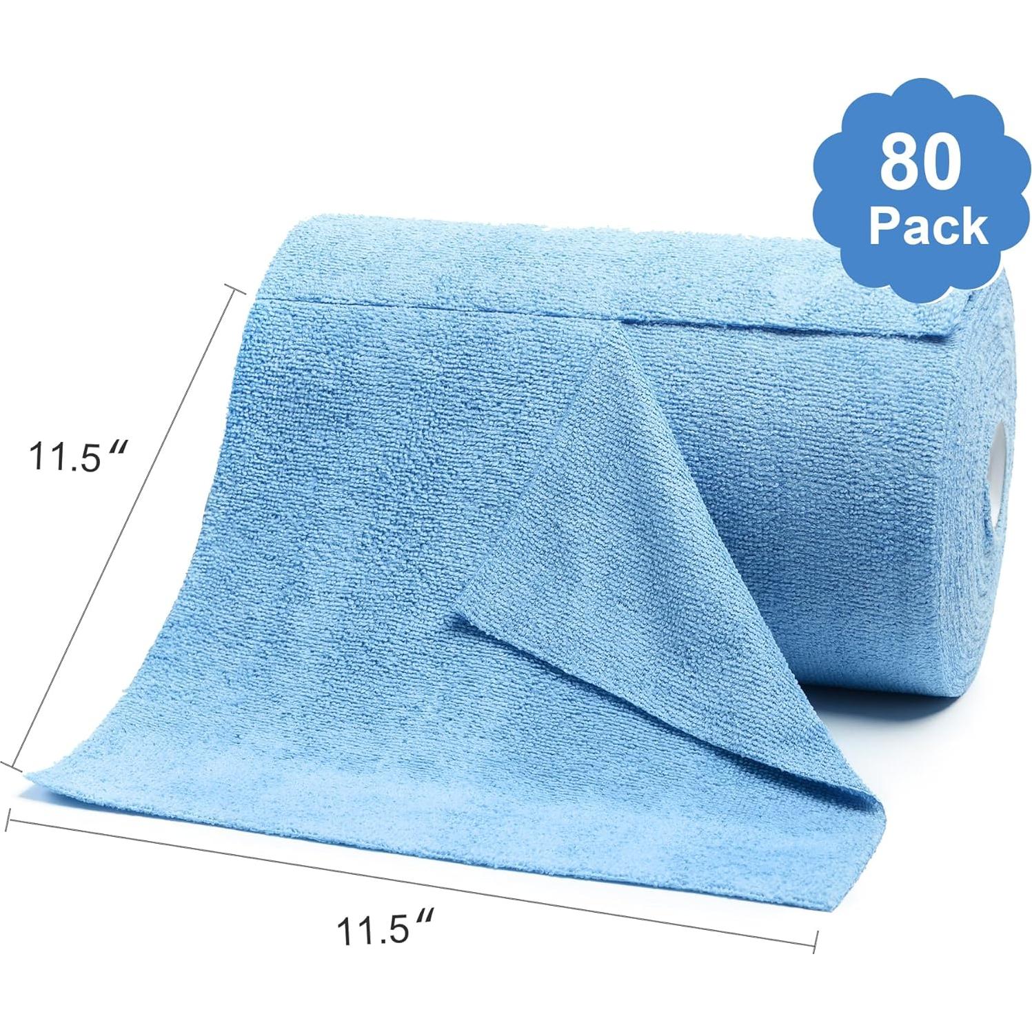 Paños de Microfibra Reutilizables LIVOS - 80 Unidades 29.2cm