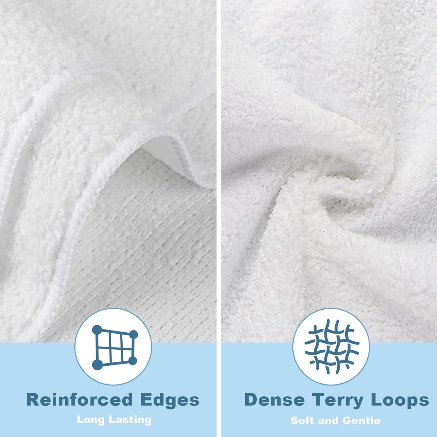 Toallas de Microfibra HOMEXCEL - Paquete de 24 Unidades 30x30 cm