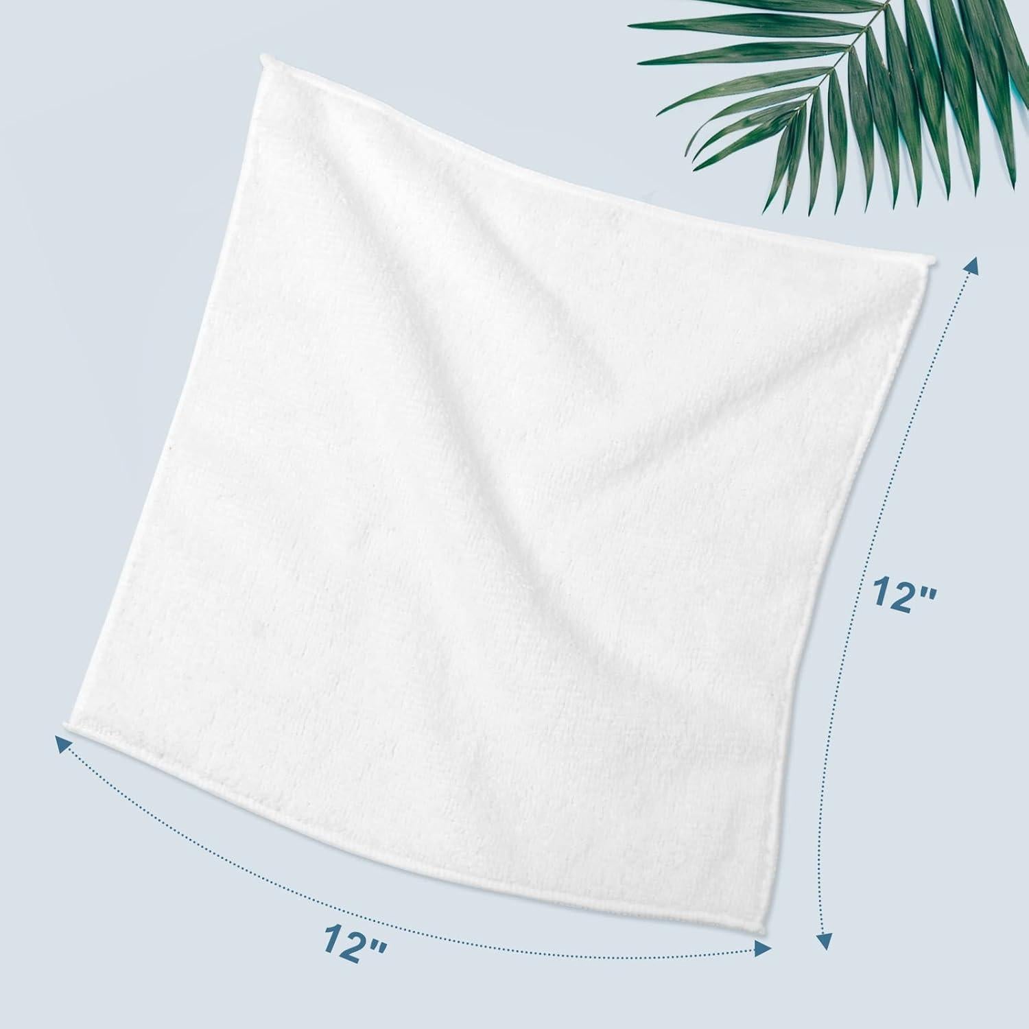 Toallas de Microfibra HOMEXCEL - Paquete de 24 Unidades 30x30 cm