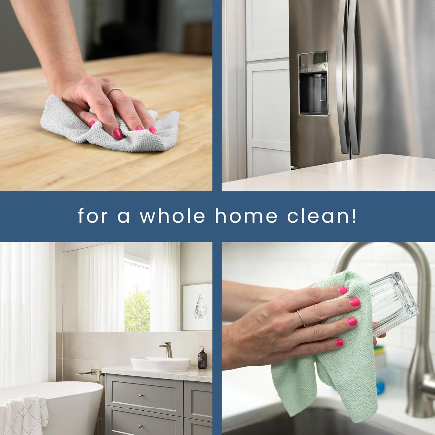 Paquete de 100 Paños de Microfibra S&T INC. 29.2x29.2cm