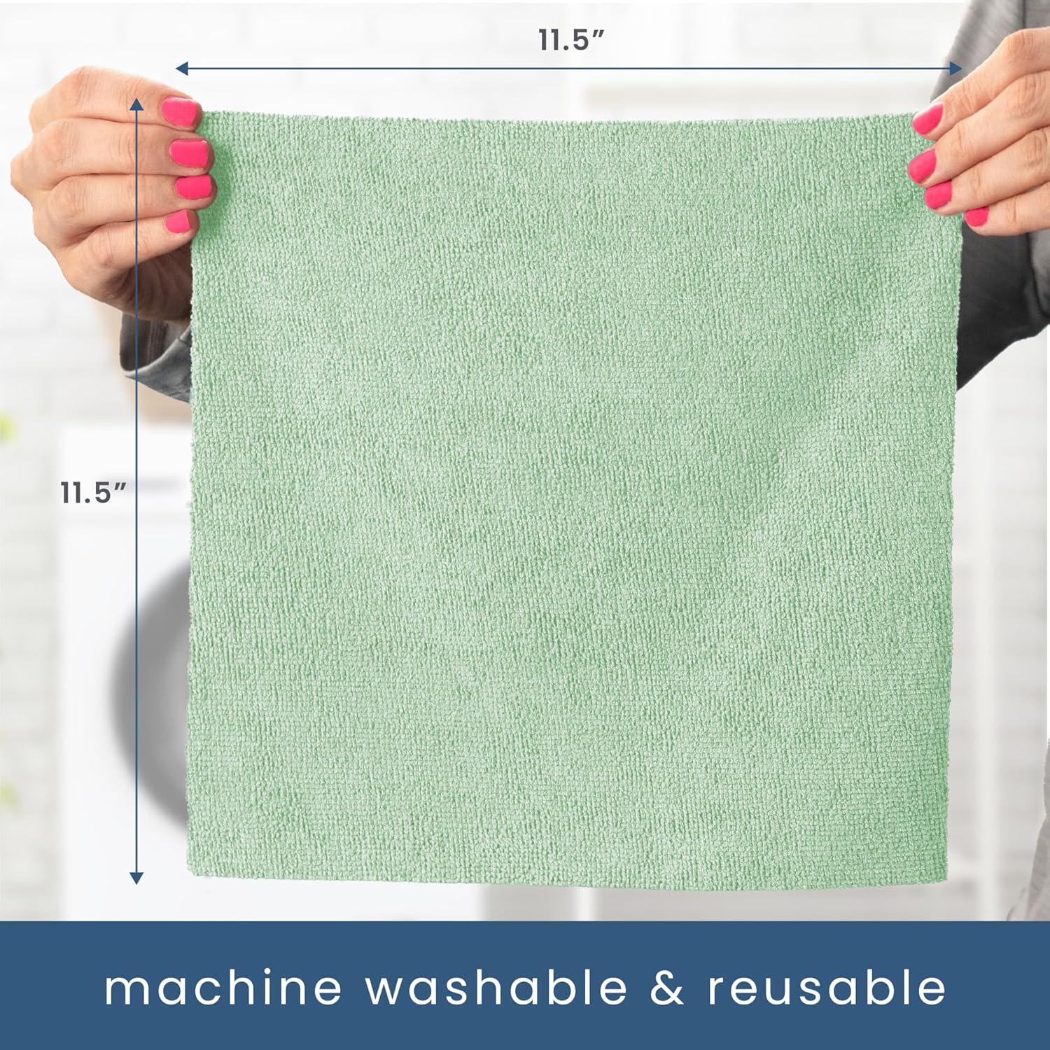 Paquete de 100 Paños de Microfibra S&T INC. 29.2x29.2cm