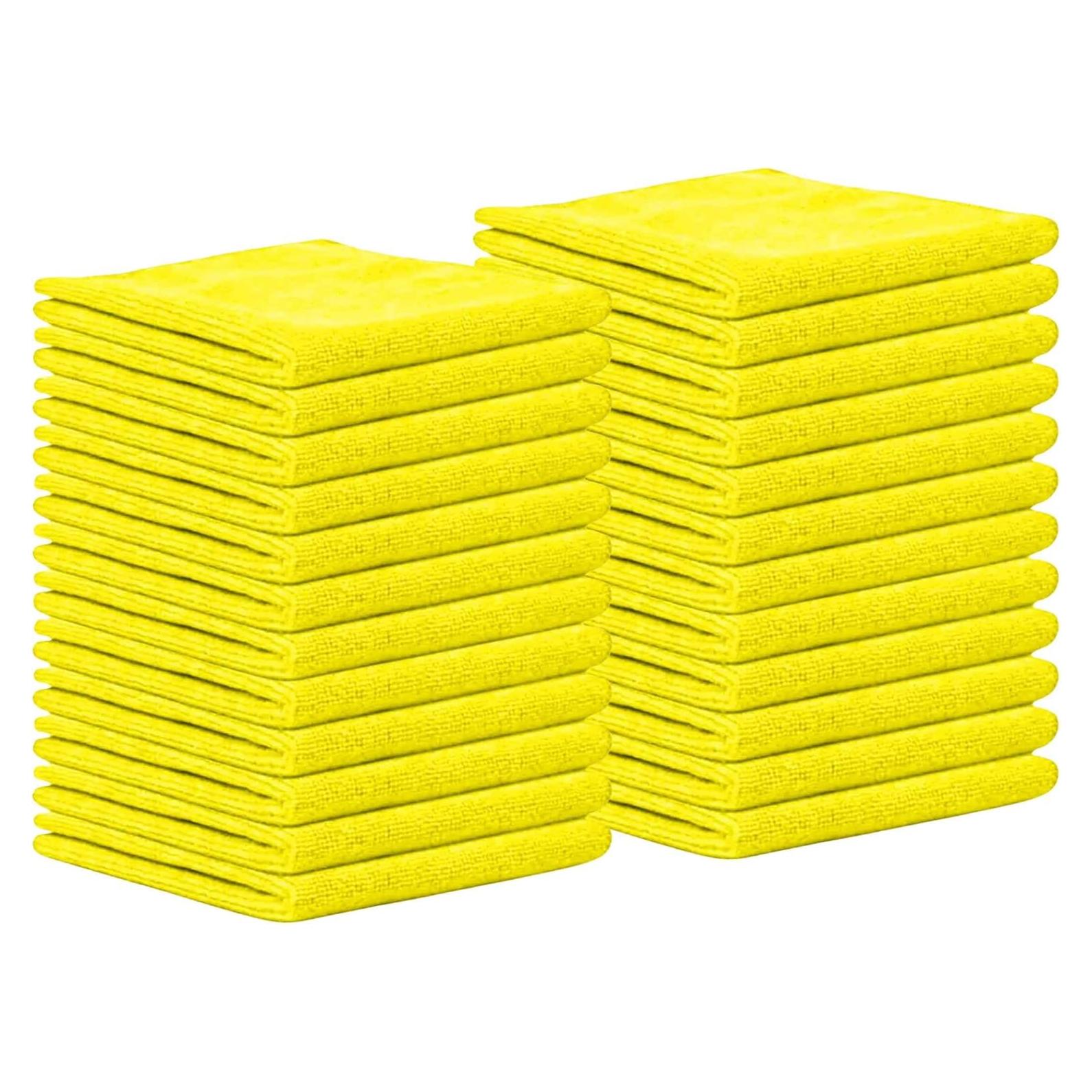 Paño de Microfibra Cleanex 29.2x29.2cm Amarillo Paquete 24