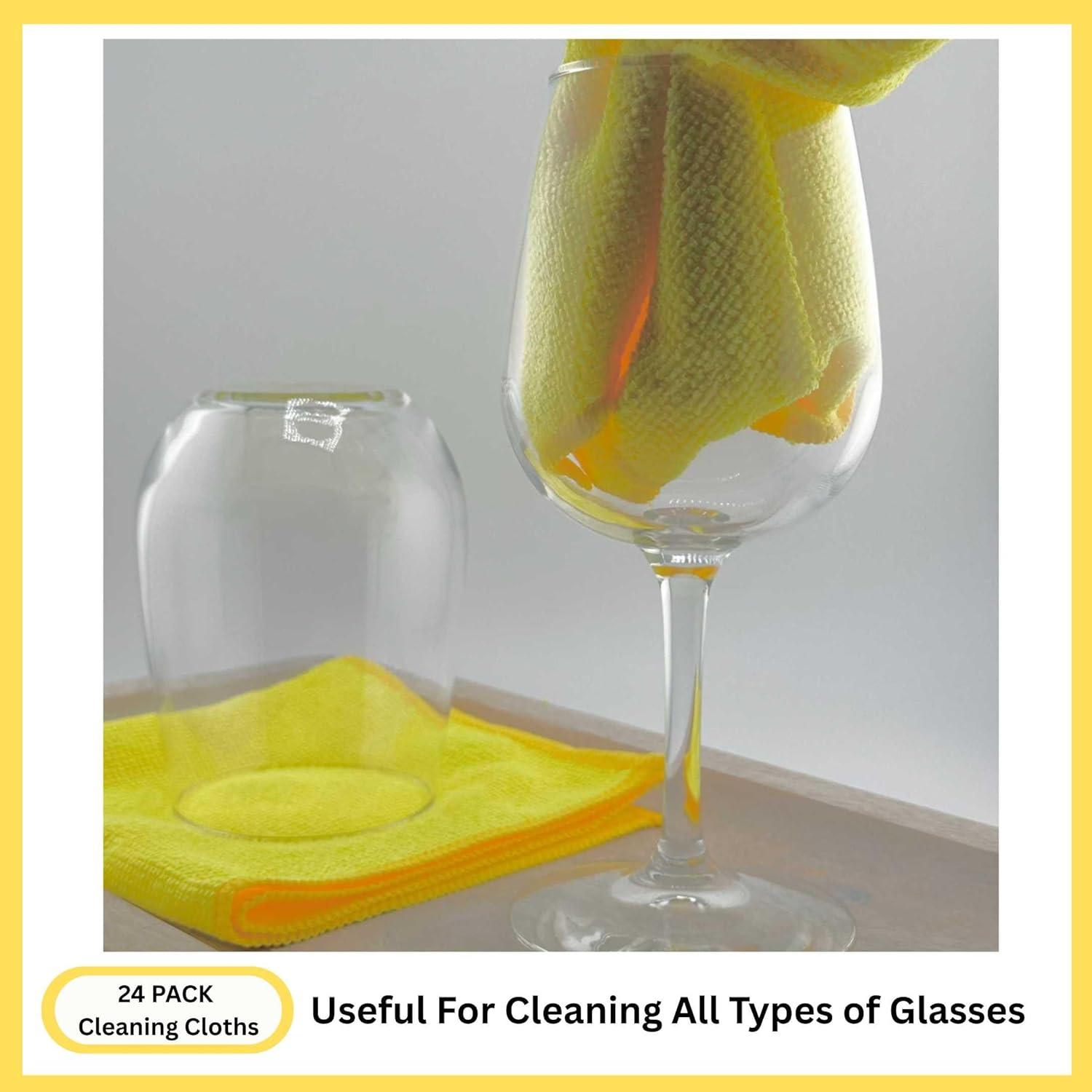 Paño de Microfibra Cleanex 29.2x29.2cm Amarillo Paquete 24