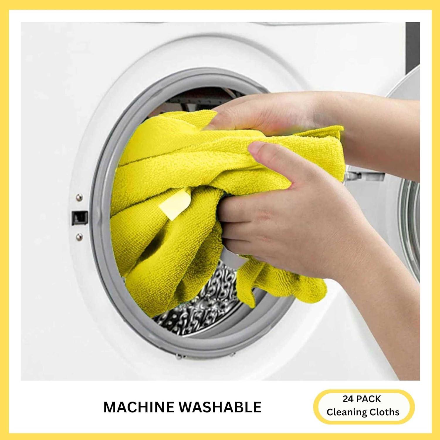 Paño de Microfibra Cleanex 29.2x29.2cm Amarillo Paquete 24