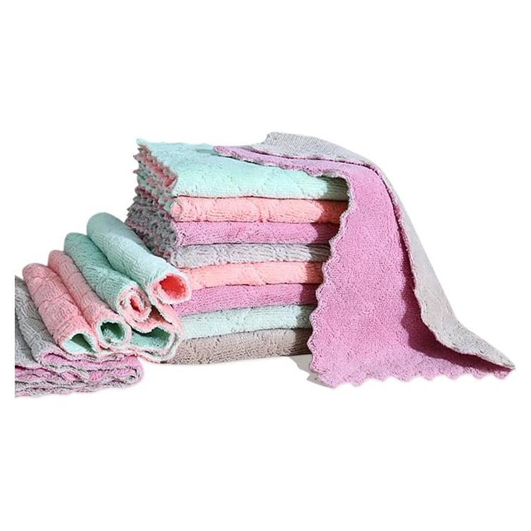 Paquete de 12 Paños de Cocina MISSJOJIAY Microfibra 28x16cm