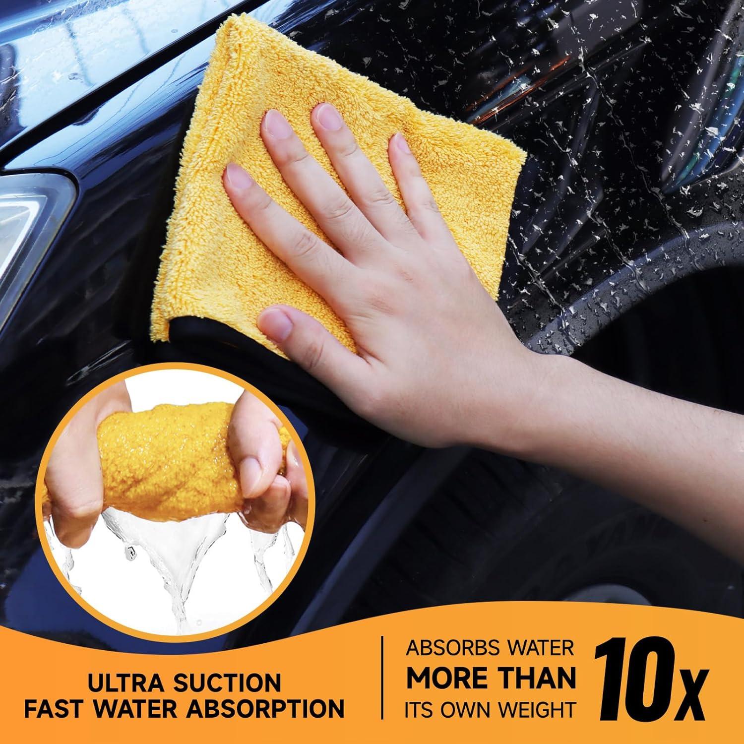 Paquete de 3 Toallas de Microfibra MRD's Home 40x35cm 420GSM