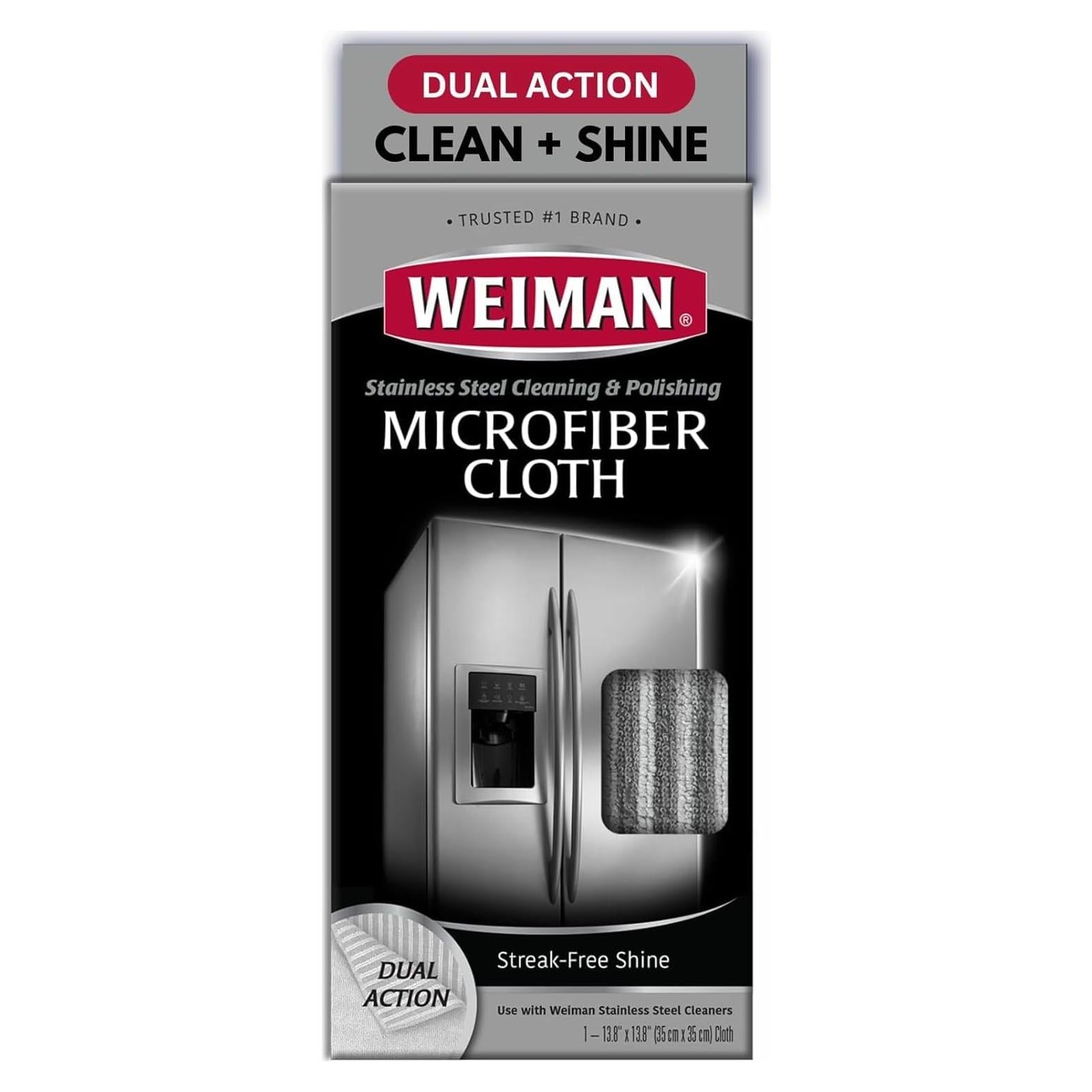 Paño de Microfibra Weiman para Acero Inoxidable 35.1x35.1cm