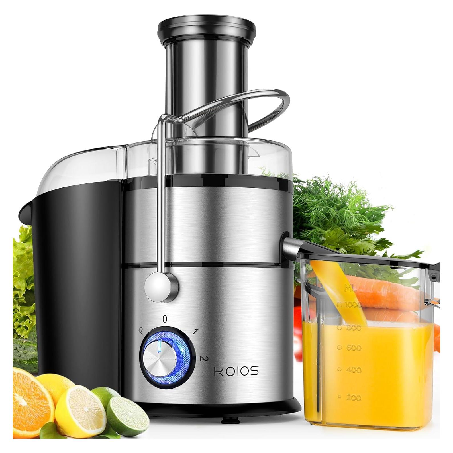 Exprimidor KOIOS JE-70 1300W 3 Velocidades Acero Inoxidable
