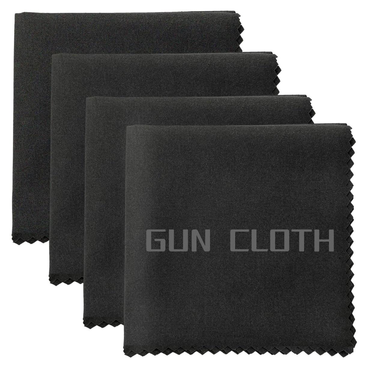 Paquete de 4 paños de limpieza de microfibra 30x30cm Negro