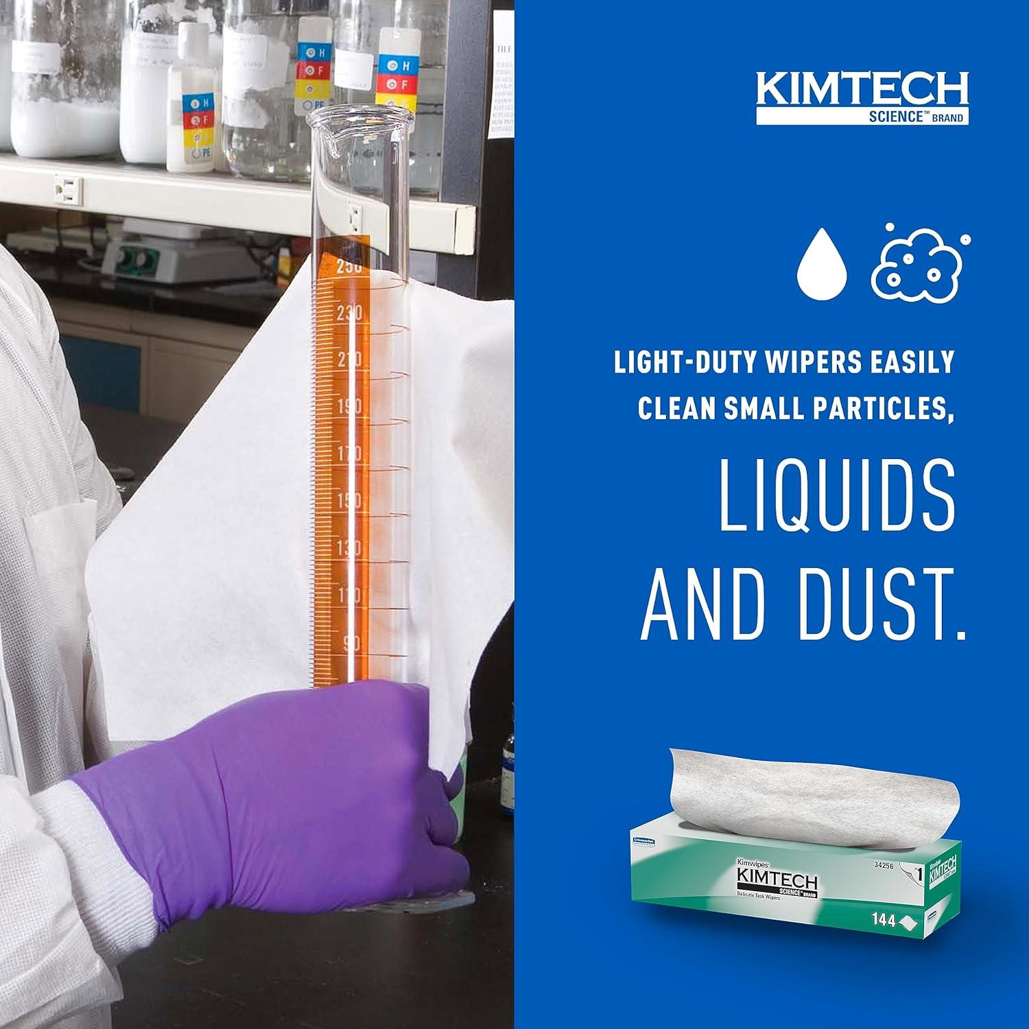 Toallitas Kimtech KimWipes Delicadas 144 Hojas Caja Pop-Up