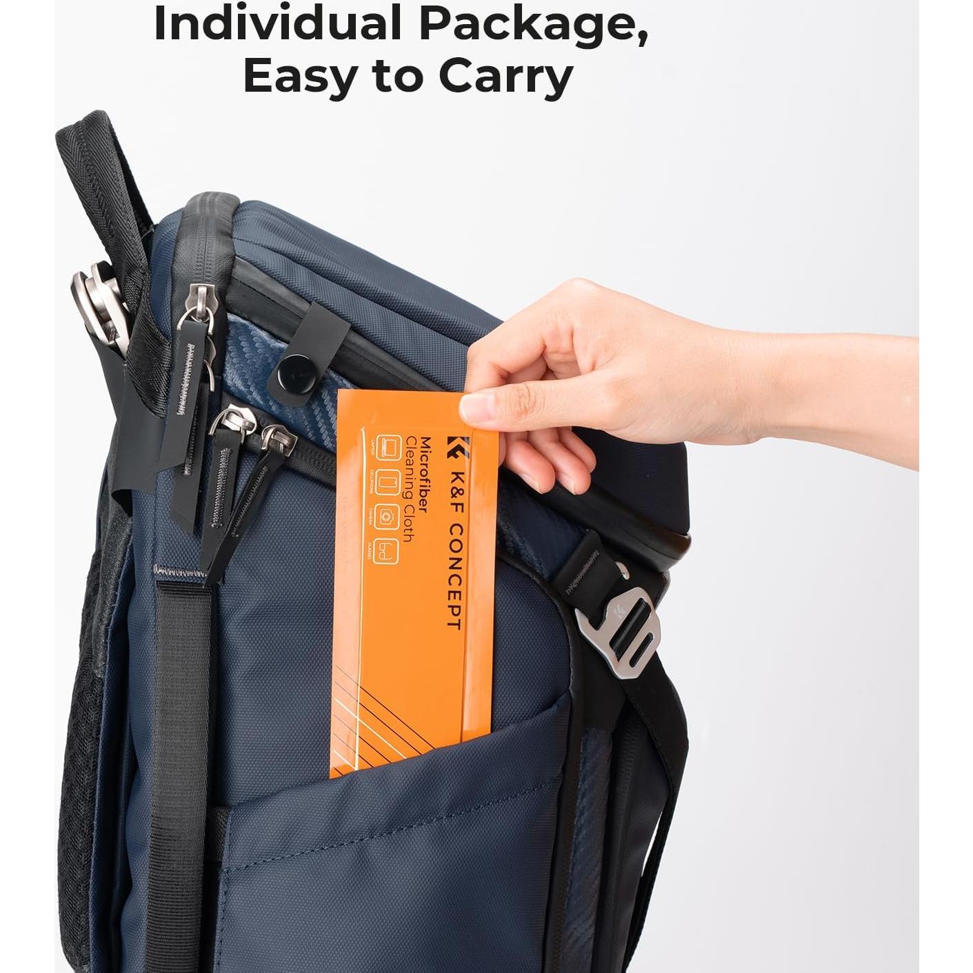 Paquete de 20 Paños de Microfibra K&F Concept 15x15 cm